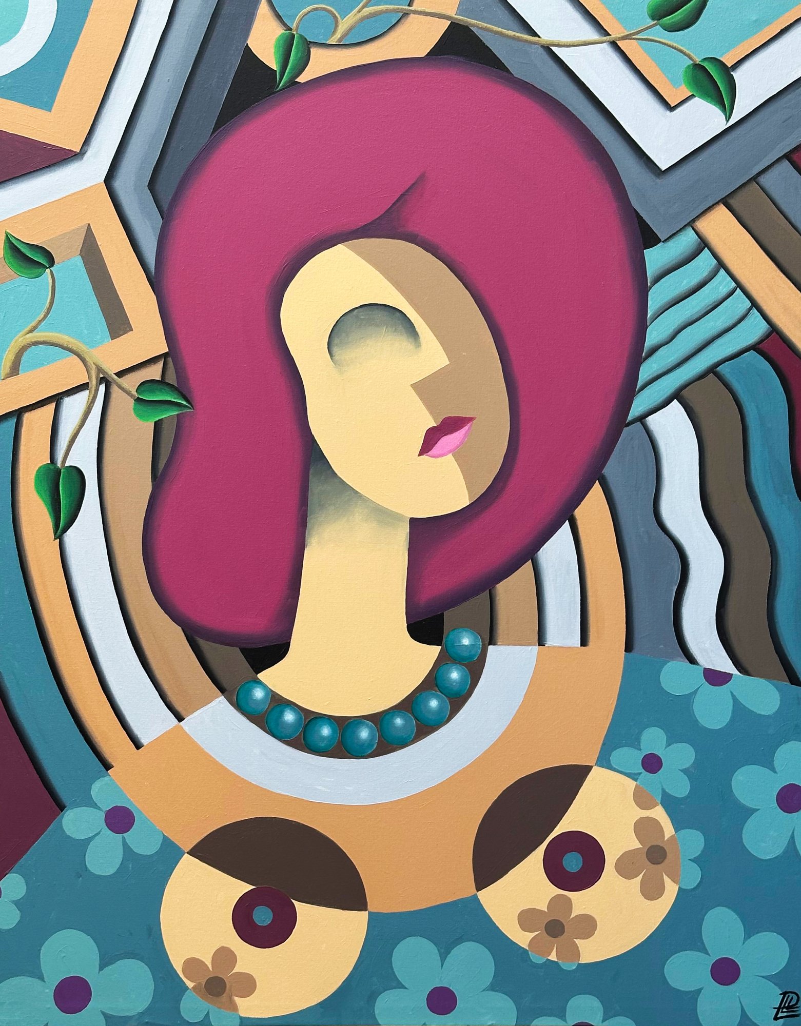 Dona amb Pamela — Pere Lluís León